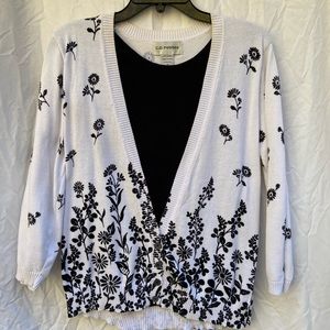 CD Petites PS Cardigan Tank